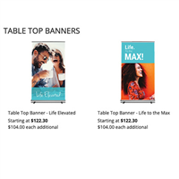 Table Top Banners