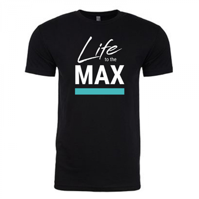 Men's Life to the Max Black Shirt