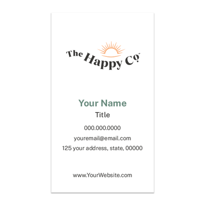 The Happy Co Business Card - Happy Co - Stacked