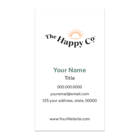 The Happy Co Business Card - Happy Co - Stacked