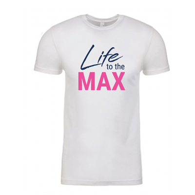 Unisex Life to the Max White Crew