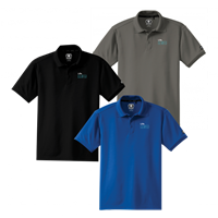 Unisex Life Elevated Polo Black