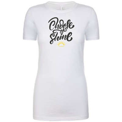 Women's Choose to Shine White Crew