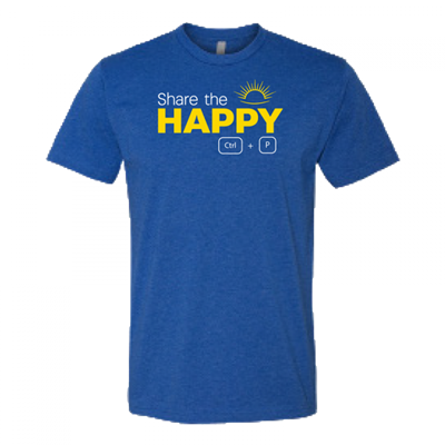 Men's Share the Happy Blue Crew