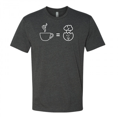 Men's Mind Blowing Coffee Charcoal Shirt