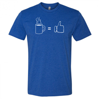 Men's Coffee Equals Like Blue Shirt
