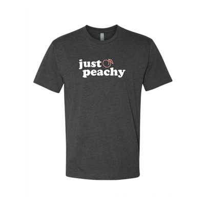 Unisex Just Peachy Charcoal Crew