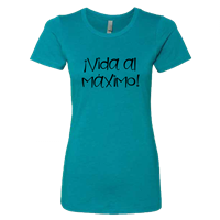 Women's Vida al Maximo Teal Crew