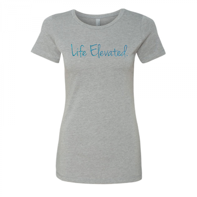 Women's Life Elevated Glitter Gray Crew