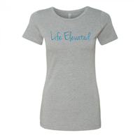 Women's Life Elevated Glitter Gray Crew