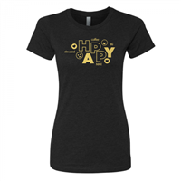 Women's Happy Black Crew