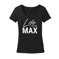 Women's Life to the Max Black Scoop