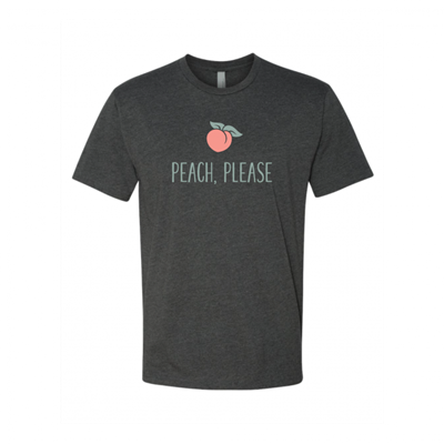 Unisex Peach, Please Charcoal Crew