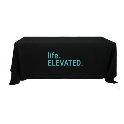 Life Elevated Black Table Cloth