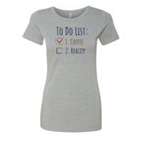 Women's To Do List Heather Grey Shirt
