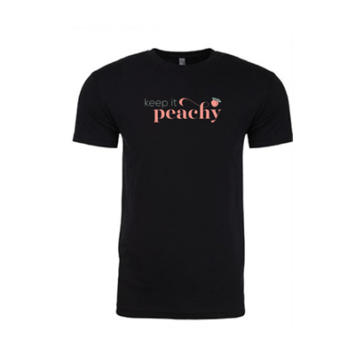 Unisex Keep It Peachy Black Crew
