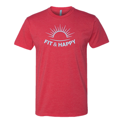 Fit & Happy Red Crew