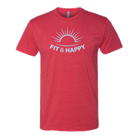 Fit & Happy Red Crew