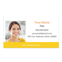 The Happy Co Business Card - Photo w/Gold Bar The Happy Co Business Card - Photo w/Gold Bar