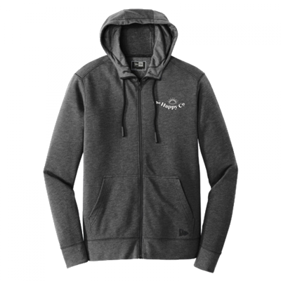 The Happy Co. White Logo Gray Hoodie