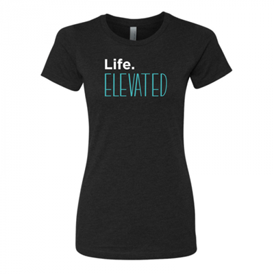 Women's Life Elevated Black Crew