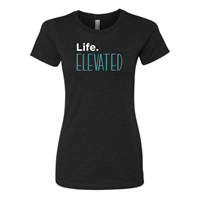 Women's Life Elevated Black Crew