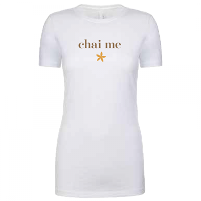 Women's Chai Me White Crew