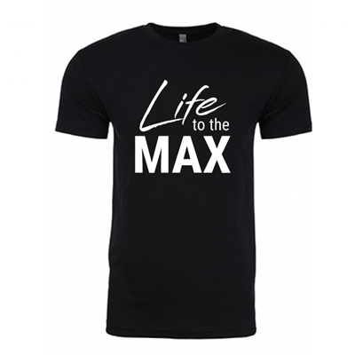 Unisex Life to the Max Black Crew