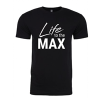 Unisex Life to the Max Black Crew