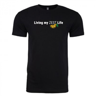 Men's Living My Zest Life Black Shirt