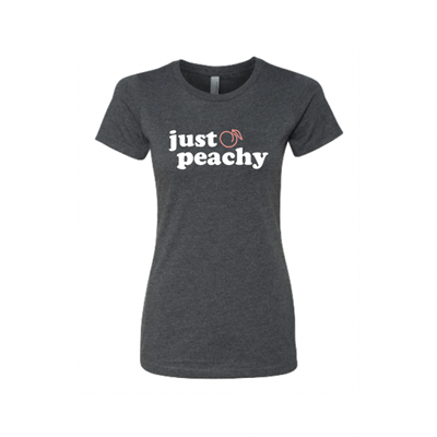 Women's Just Peachy Charcoal Crew