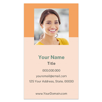 The Happy Co Business Card - Photo - Orange/Stacked The Happy Co Business Card - Photo - Orange/Stacked