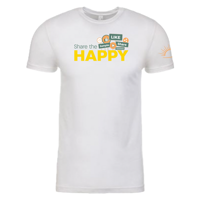 Men's Share the Happy White Crew