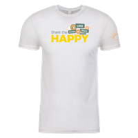 Men's Share the Happy White Crew