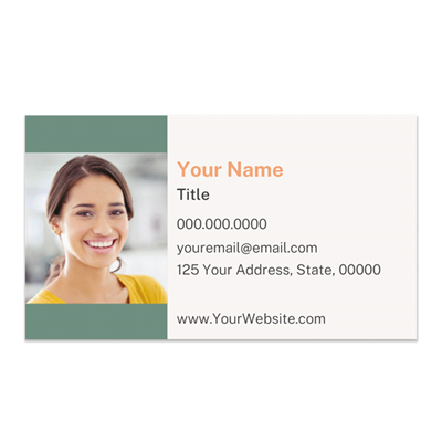 The Happy Co Business Card - Photo w/Green Background