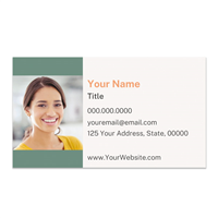 The Happy Co Business Card - Photo w/Green Background The Happy Co Business Card - Photo w/Green Background