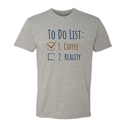 Unisex To Do List Grey Crew