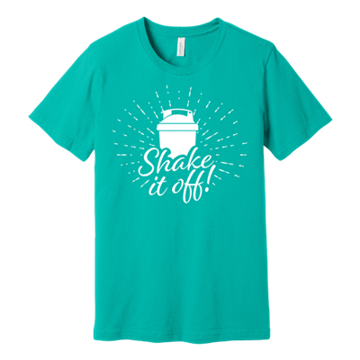 Unisex Shake it Off Teal Crew