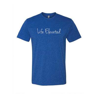 Unisex Glitter Life Elevated Blue Crew