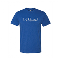 Unisex Glitter Life Elevated Blue Crew
