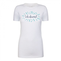 Women's Life Elevated White Crew