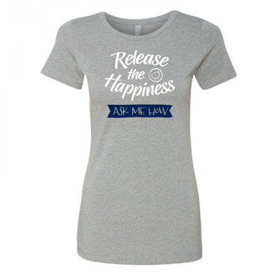 Women's Release the Happiness Gray Crew