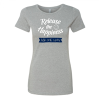 Women's Release the Happiness Gray Crew