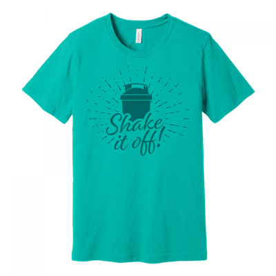 Unisex Shake It Off Teal Crew 3
