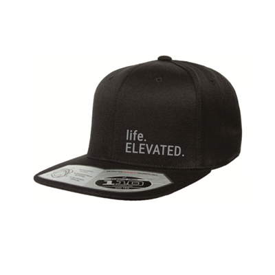 Life Elevated Black Snapback Hat