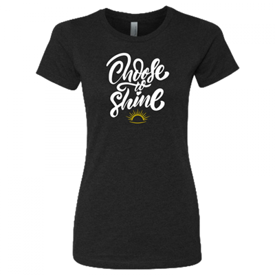 Women's Choose to Shine Black Crew