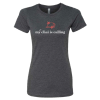 Women's My Chai is Calling Charcoal Crew