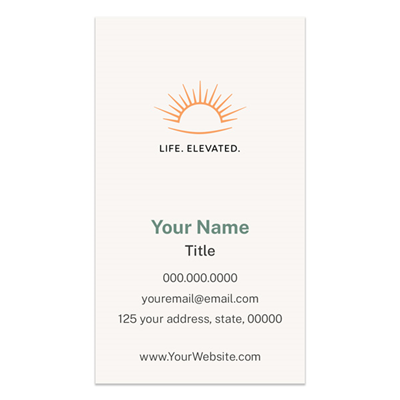 The Happy Co Business Card - Life Elevated - Stacked