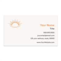 The Happy Co Business Card - Monochrome w/Icon (Light BG)