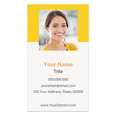 The Happy Co Business Card - Photo - Gold/Stacked